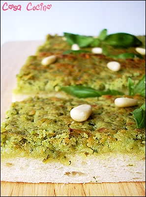  pizza al pesto e ricotta