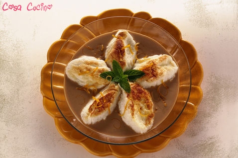 uova alla neve con crema al caffe