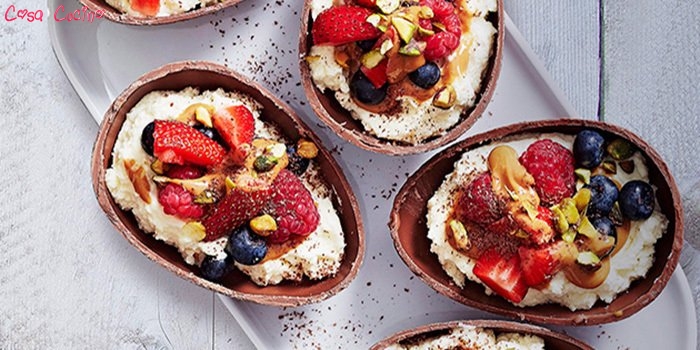 uovo alla mousse di vaniglia