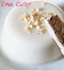 zuccotto meringato al biancomangiare