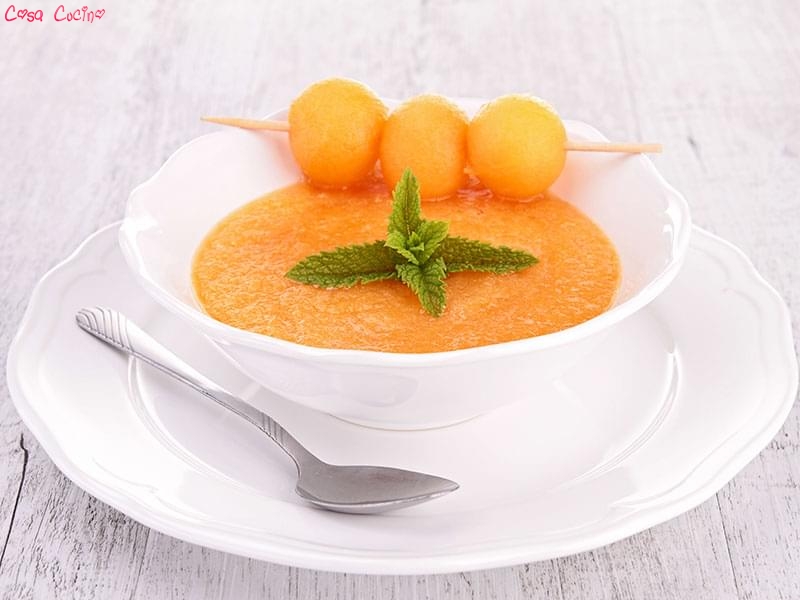 zuppa ghiacciata al melone