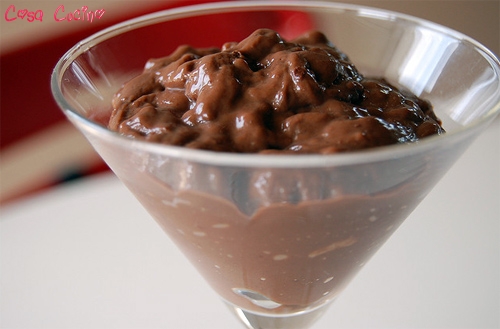 budino al riso e cioccolato