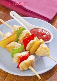 spiedini di pollo alla paprica