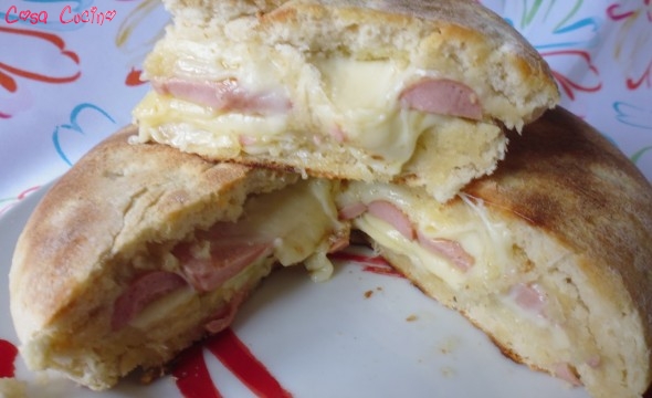 focaccia ripiena in padella