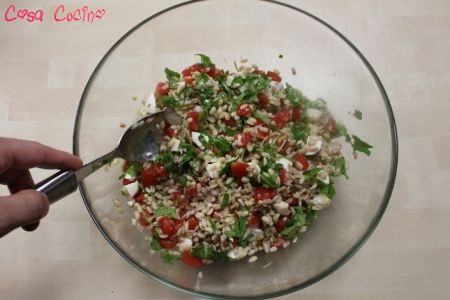 insalata di farro e orzo estiva