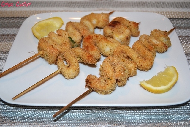 spiedini di calamari