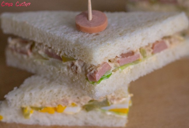 tramezzini con wurstel