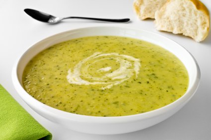 zuppa verde al formaggio