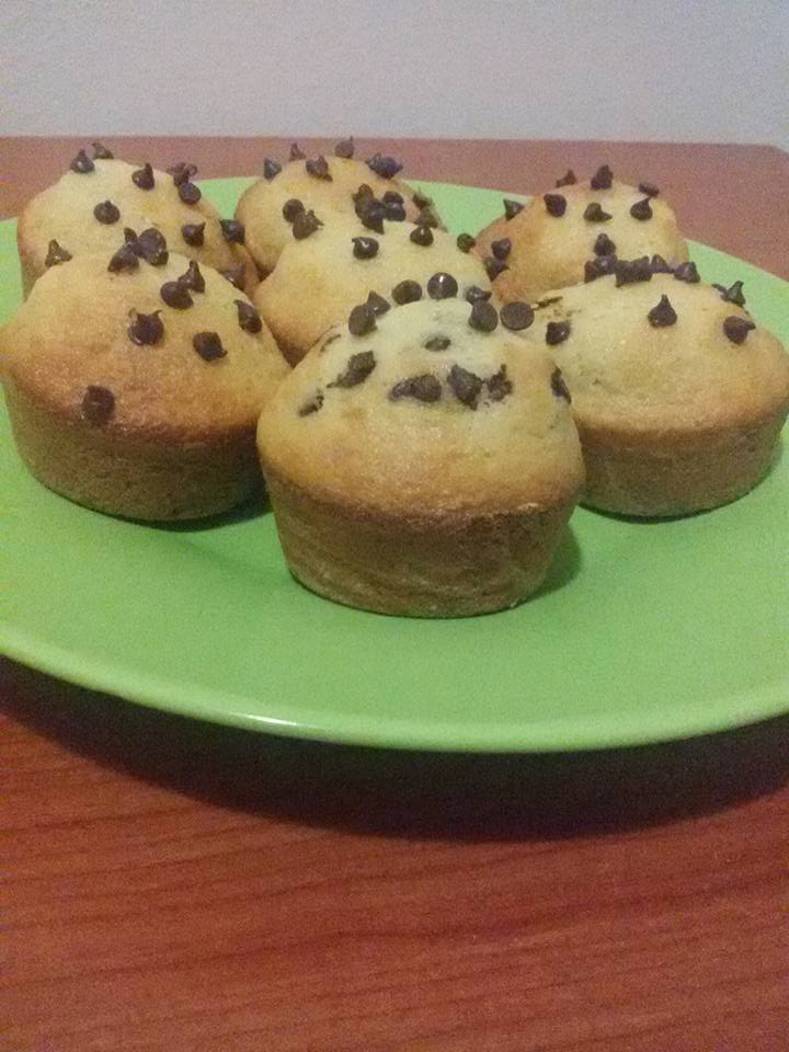 muffin con gocce di cioccolato 
