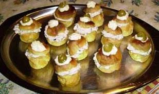 Bigne alla crema di gorgonzola