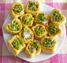 vol-au-vent con piselli fantasia